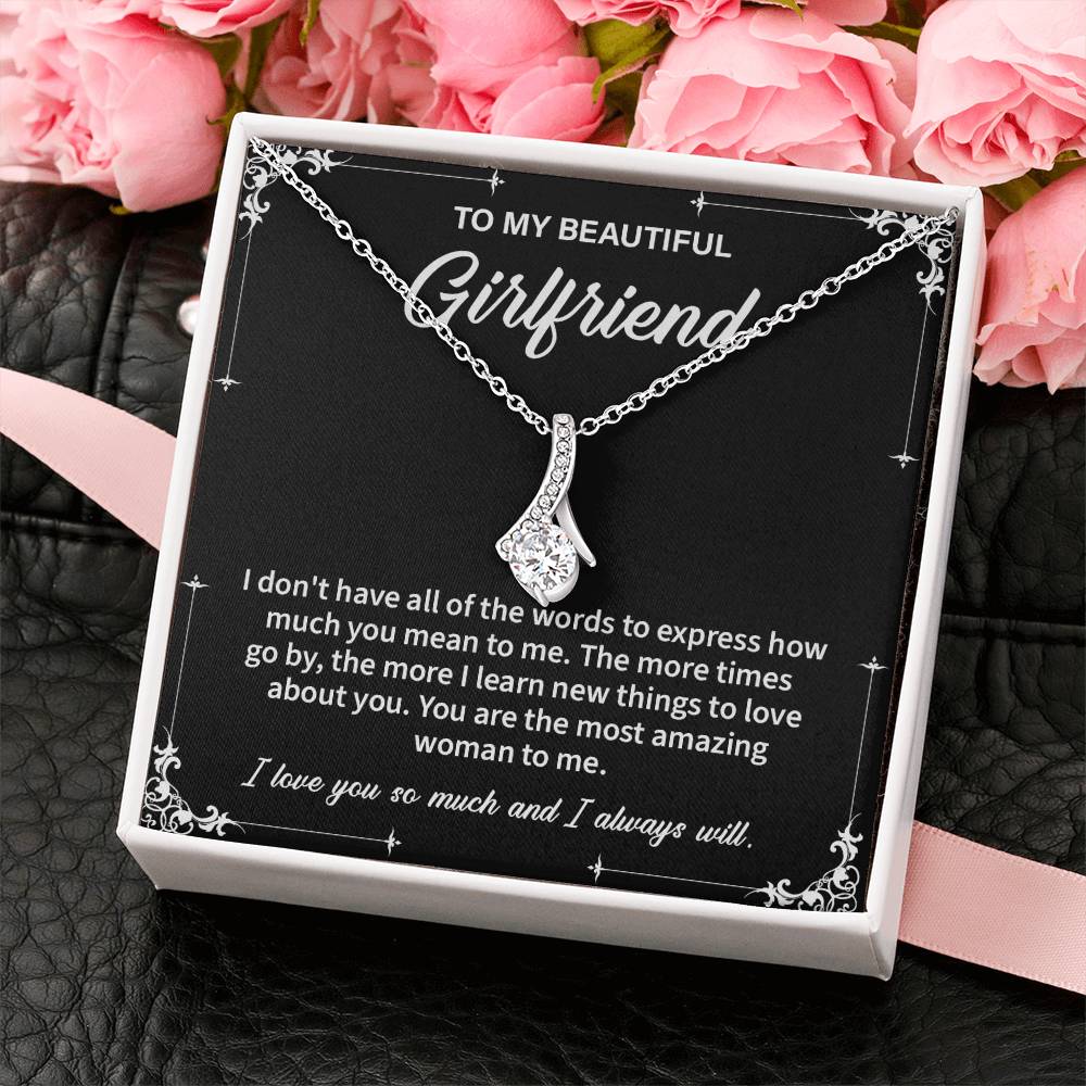 Necklace Gift for Girlfriend – Message Card & Box