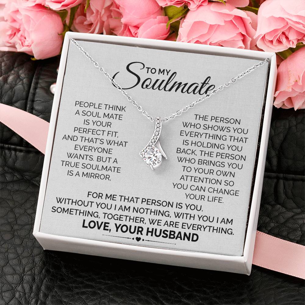 Soulmate Necklace Gift from Husband for Wife