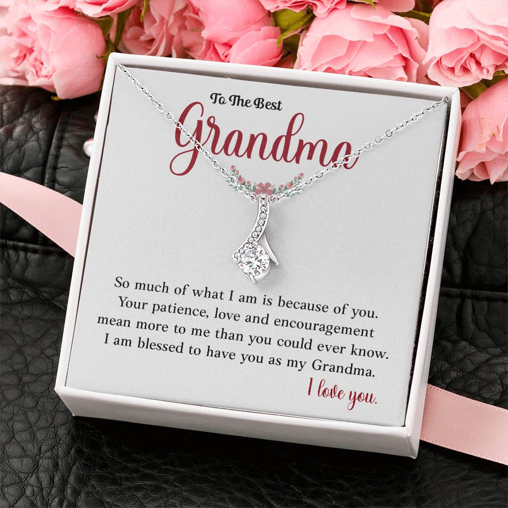 To The Best Grandma Heartfelt Necklace Gift Best Grandma Necklace Gift Heartfelt Gift For Grandma Sentimental Jewelry For Grandmother Jewelry Gift For Grandma Granddaughter To Grandma Gift Special Gift For Grandma Meaningful Gift For Grandma