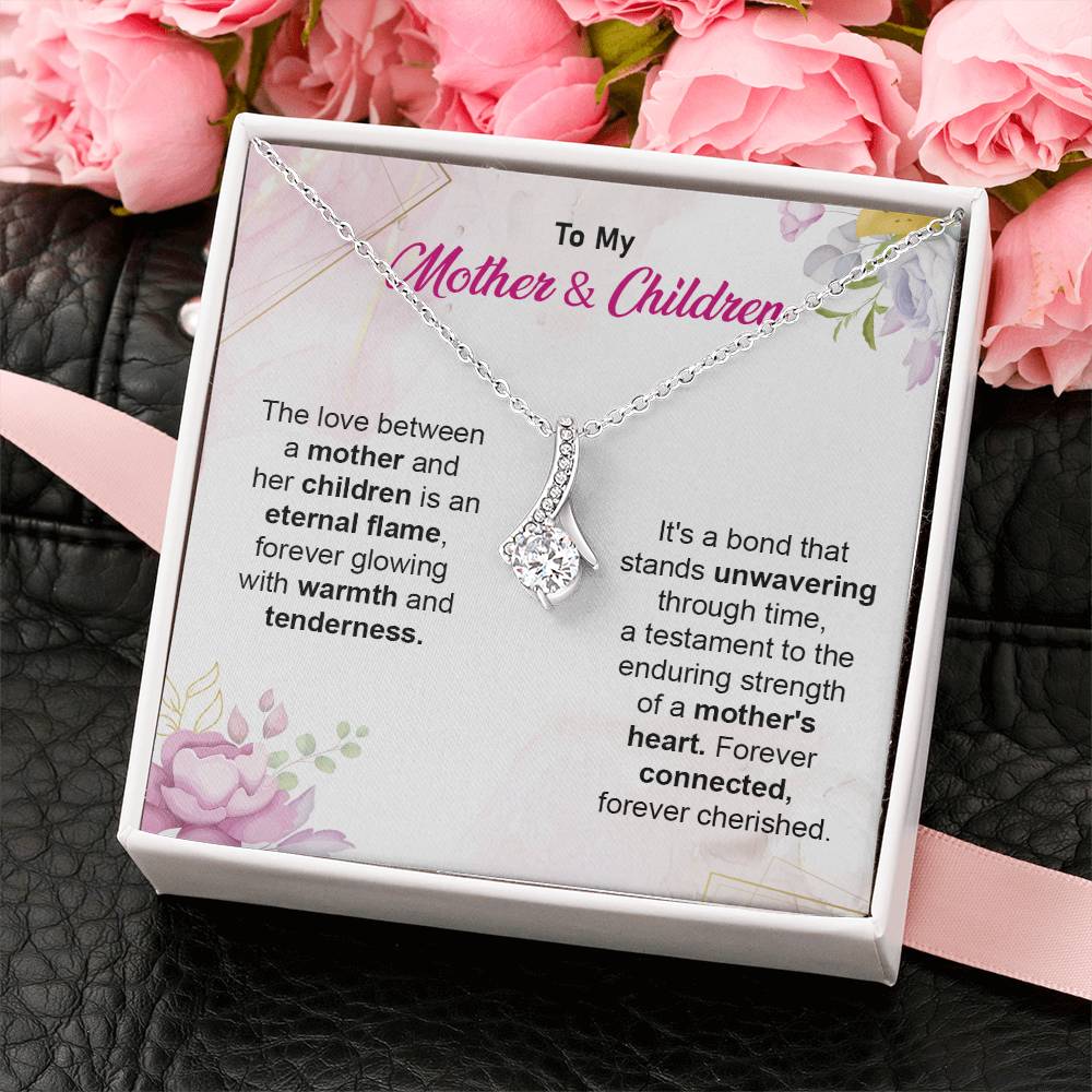 Mother & Children Bond Necklace Gift Box