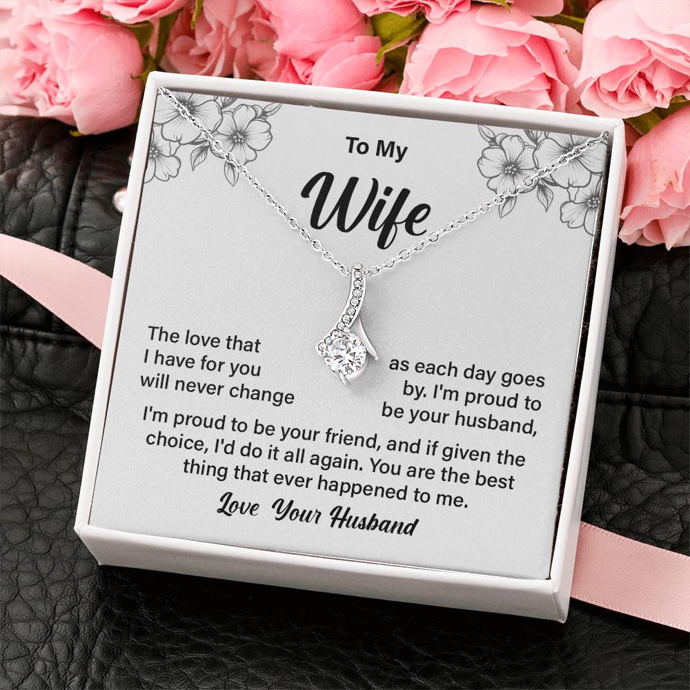 Necklace Gift for Wife from Husband with Gift Box