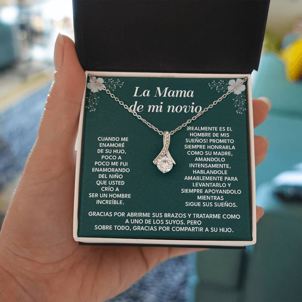 Collar Para La Mamá De Mi Novio Regalo De Agradecimiento Para Suegra Mensaje Emotivo Para La Madre De Mi Novio Agradecimiento Por Criar Al Hombre De Mis Sueños Collar Con Dedicatoria Para Suegra Regalo De Amor Y Gratitud Collar Para La Madre Del Hombre