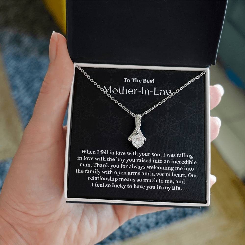 To the best mother in law when i fell in love.