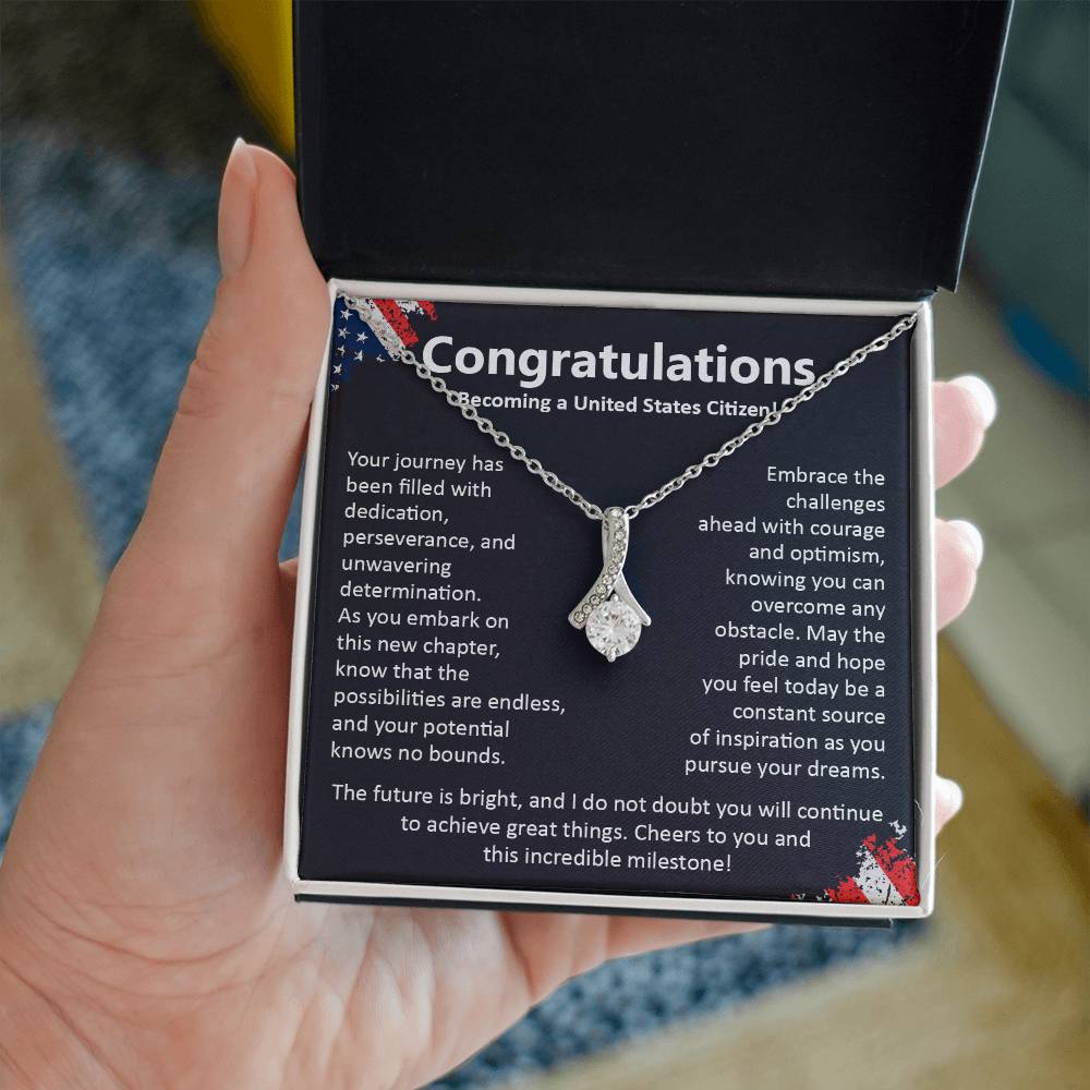 Congratulations On Becoming A United States Citizen Congratulations On Citizenship Proud New Citizen Gift Celebratory Jewelry For New Citizens Supportive Gift For New Citizens Life Journey Jewelry Personalized Gift For Citizens Hope And Pride Jewelry