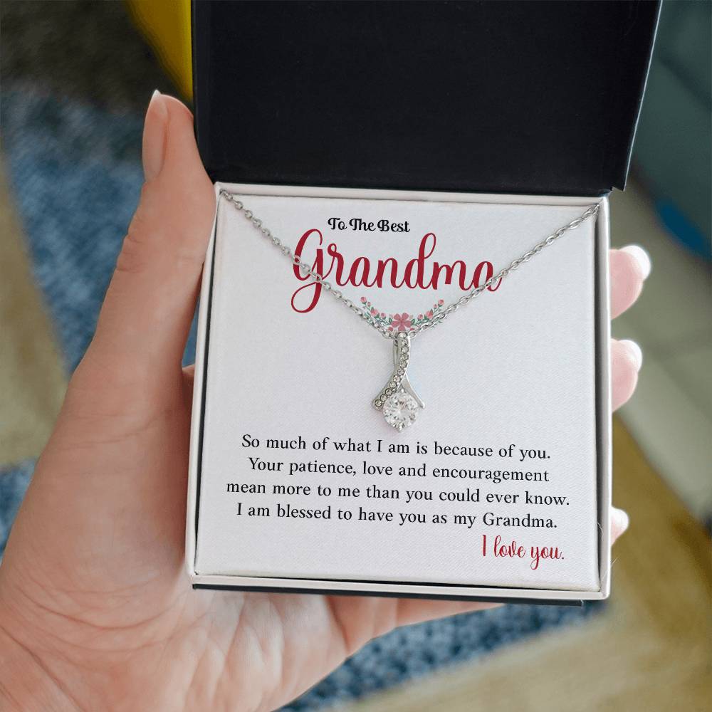 To The Best Grandma Heartfelt Necklace Gift Best Grandma Necklace Gift Heartfelt Gift For Grandma Sentimental Jewelry For Grandmother Jewelry Gift For Grandma Granddaughter To Grandma Gift Special Gift For Grandma Meaningful Gift For Grandma