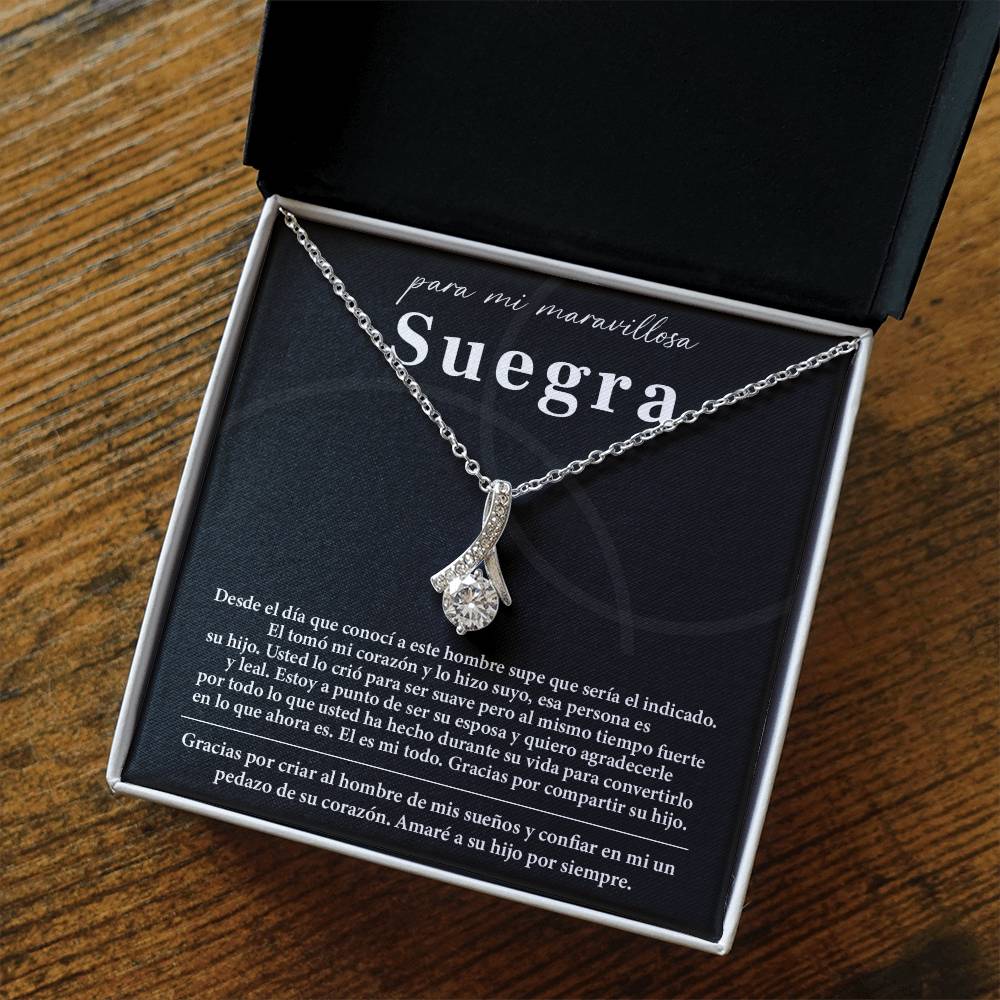 Collar Para Mi Maravillosa Suegra Regalo De Bodas Sincero De Su Hijo Regalo De Bodas Para Suegra Joyas Sentimentales Para Suegra Regalo Especial Para La Mamá Del Novio Regalo Significativo Para La Madre Del Novio Recuerdo Del Día De La Boda De La Suegra