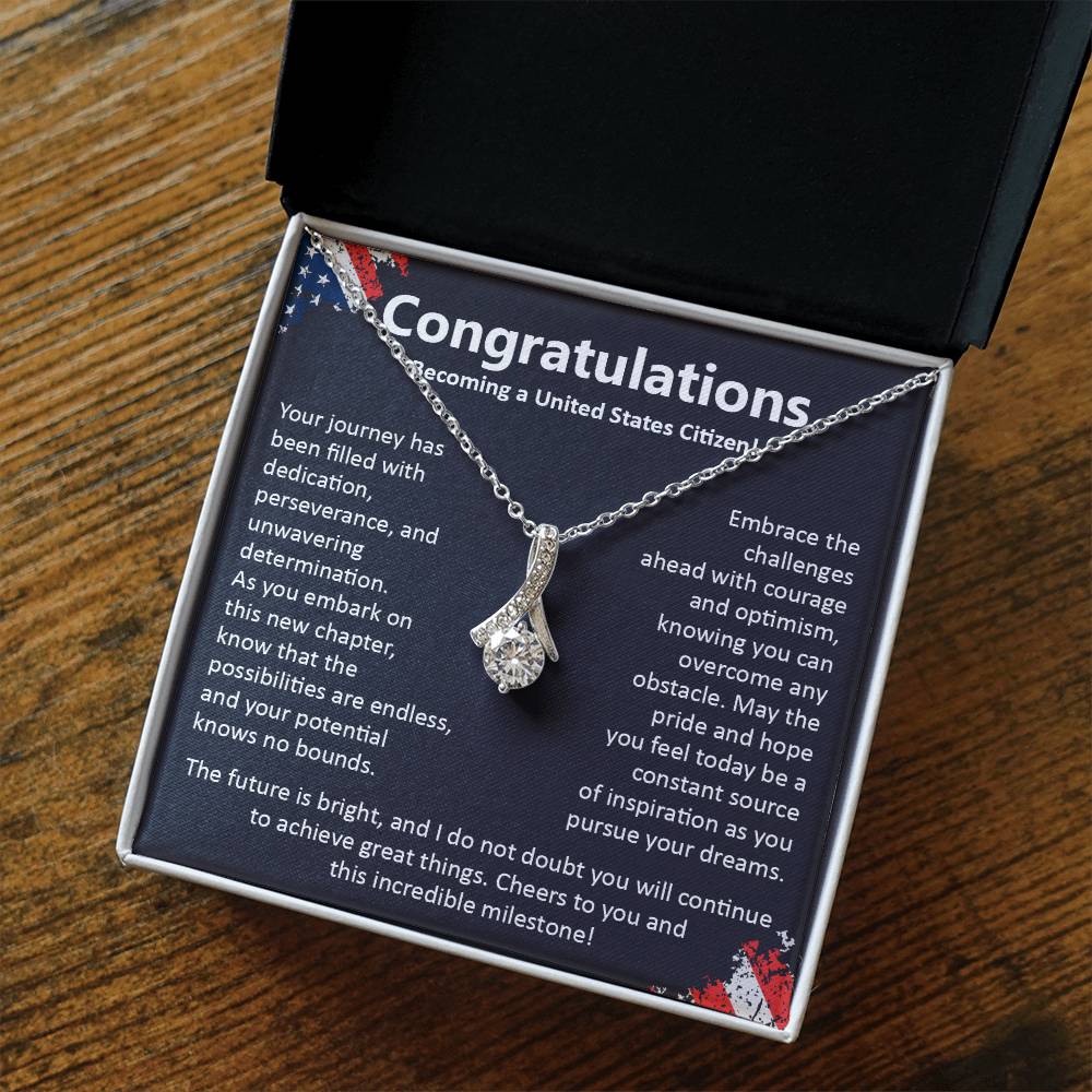 Congratulations On Becoming A United States Citizen Congratulations On Citizenship Proud New Citizen Gift Celebratory Jewelry For New Citizens Supportive Gift For New Citizens Life Journey Jewelry Personalized Gift For Citizens Hope And Pride Jewelry