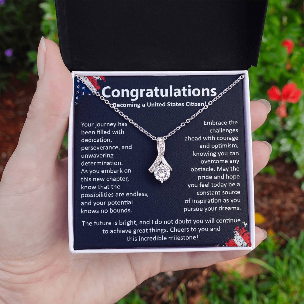 Congratulations On Becoming A United States Citizen Congratulations On Citizenship Proud New Citizen Gift Celebratory Jewelry For New Citizens Supportive Gift For New Citizens Life Journey Jewelry Personalized Gift For Citizens Hope And Pride Jewelry