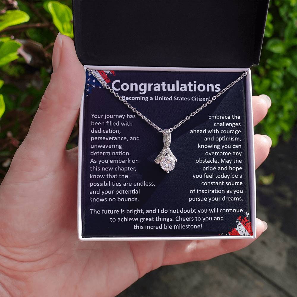 Congratulations On Becoming A United States Citizen Congratulations On Citizenship Proud New Citizen Gift Celebratory Jewelry For New Citizens Supportive Gift For New Citizens Life Journey Jewelry Personalized Gift For Citizens Hope And Pride Jewelry