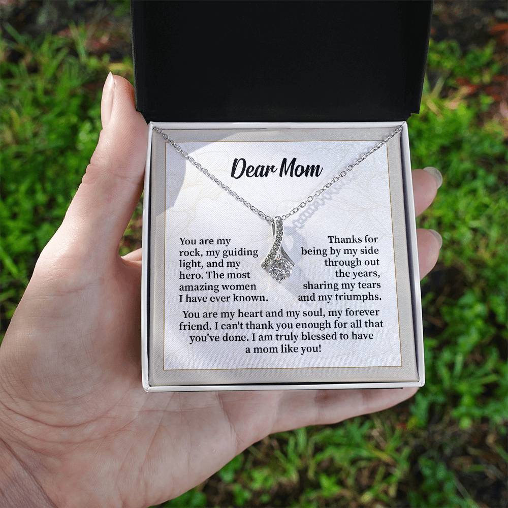 Dear Mom Thank You Necklace Necklace For My Forever Friend Heart And Soul Necklace Necklace Celebrating Our Bond My Amazing Mom Gift Love And Appreciation Gift Necklace Of Endless Devotion