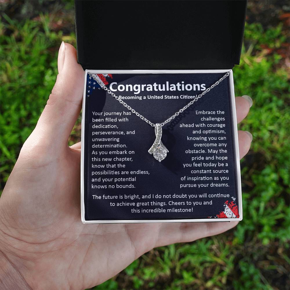 Congratulations On Becoming A United States Citizen Congratulations On Citizenship Proud New Citizen Gift Celebratory Jewelry For New Citizens Supportive Gift For New Citizens Life Journey Jewelry Personalized Gift For Citizens Hope And Pride Jewelry