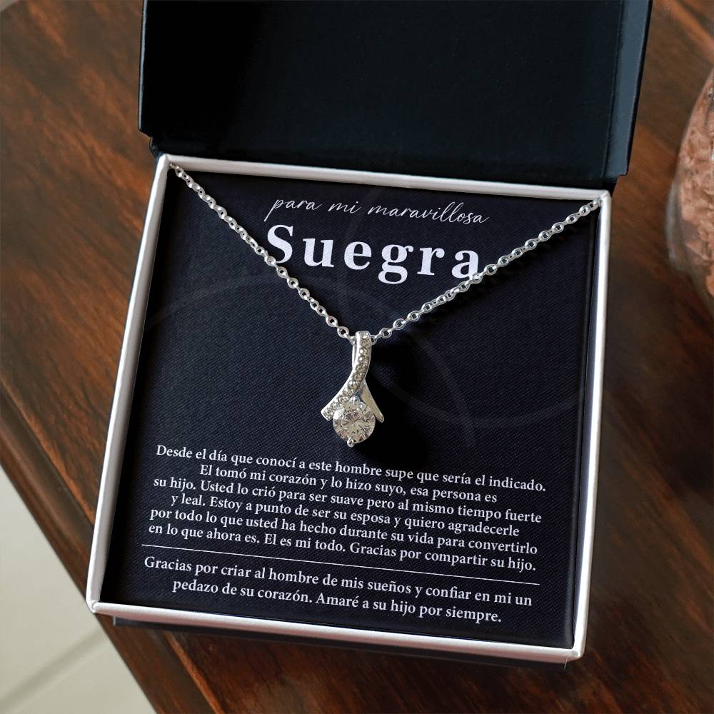 Collar Para Mi Maravillosa Suegra Regalo De Bodas Sincero De Su Hijo Regalo De Bodas Para Suegra Joyas Sentimentales Para Suegra Regalo Especial Para La Mamá Del Novio Regalo Significativo Para La Madre Del Novio Recuerdo Del Día De La Boda De La Suegra