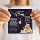 Mom Necklace Gift from Child – I Love You Message Card