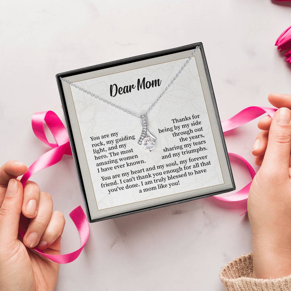 Dear Mom Thank You Necklace Necklace For My Forever Friend Heart And Soul Necklace Necklace Celebrating Our Bond My Amazing Mom Gift Love And Appreciation Gift Necklace Of Endless Devotion