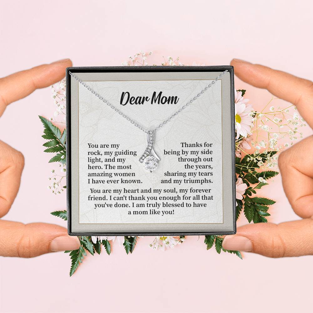 Dear Mom Thank You Necklace Necklace For My Forever Friend Heart And Soul Necklace Necklace Celebrating Our Bond My Amazing Mom Gift Love And Appreciation Gift Necklace Of Endless Devotion