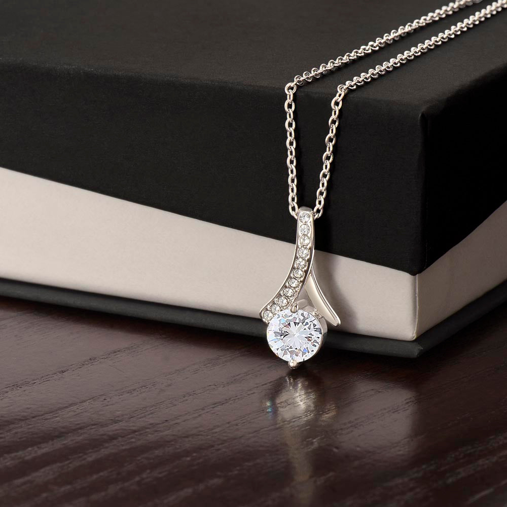 To My Girlfriend Necklace – Jewelry Gift with Message Card