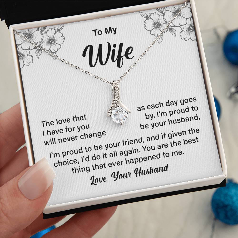 Necklace Gift for Wife from Husband with Gift Box
