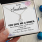 Funny Politician Gift for Her Soulmate Necklace