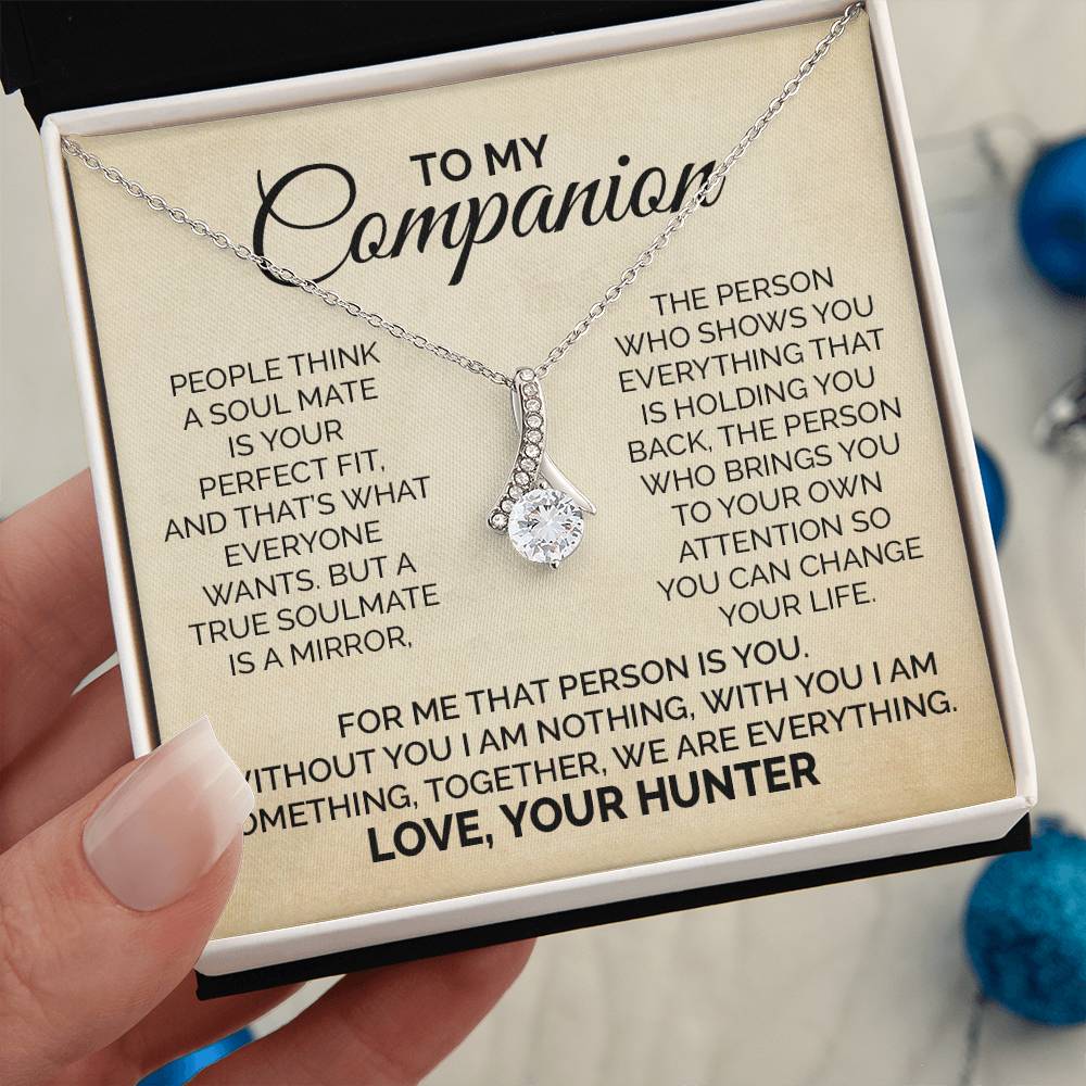 Hunter to Wife Soulmate Necklace Gift With Message Card