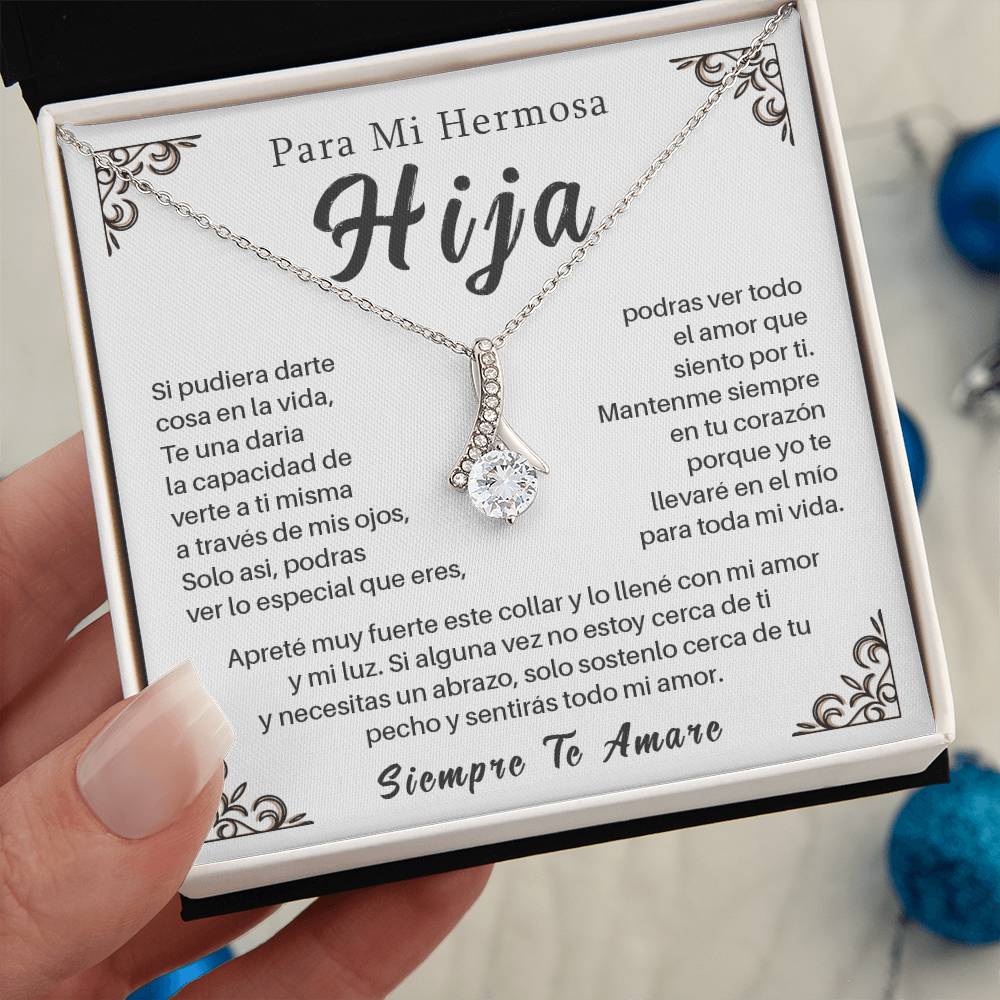 Collar Para Hija con Mensaje de Amor – Siempre Te Amaré