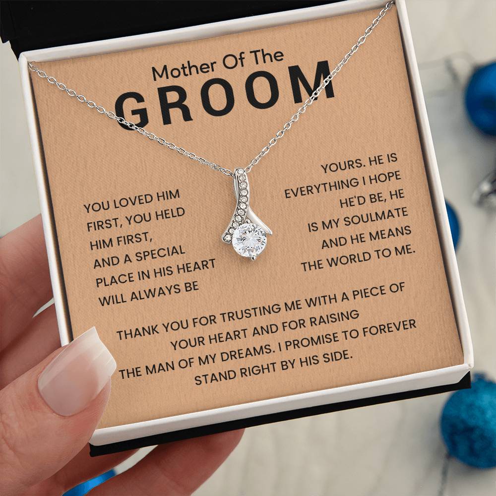 Necklace for Groom’s Mom with Love Message