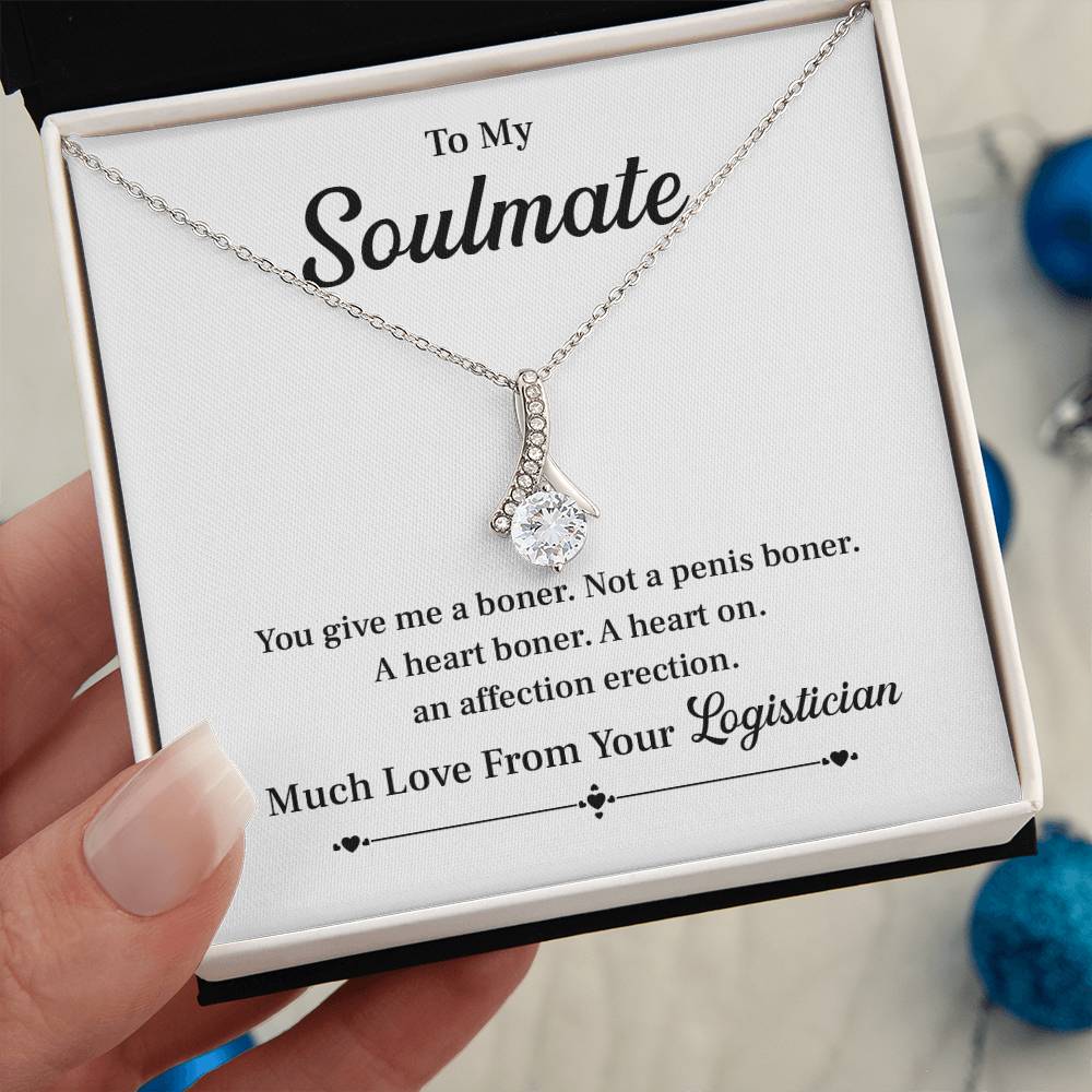 Funny Soulmate Necklace from Logistician