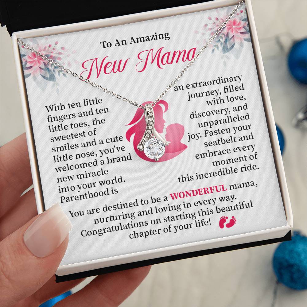 New Mama Necklace Gift for First Time Mom