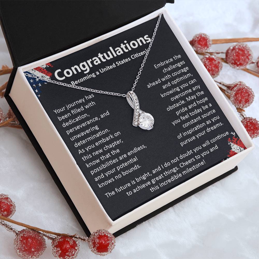 Congratulations On Becoming A United States Citizen Congratulations On Citizenship Proud New Citizen Gift Celebratory Jewelry For New Citizens Supportive Gift For New Citizens Life Journey Jewelry Personalized Gift For Citizens Hope And Pride Jewelry