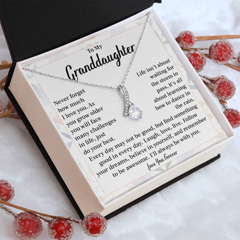 Granddaughter Inspirational Necklace Gift for Her