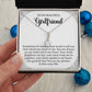 Girlfriend Necklace Gift with Heartfelt Message Card
