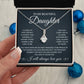 To My Daughter Necklace Gift – Emotional Message Card from Dad