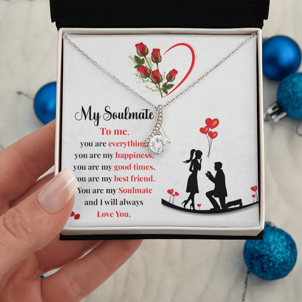 Proposal Gift Necklace for Soulmate with Love Card