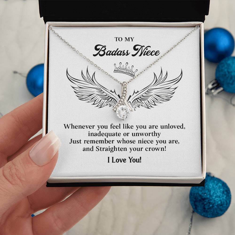 Badass Niece Gift from Aunt or Uncle with Gift Note