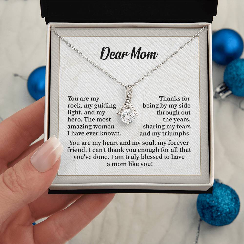 Dear Mom Thank You Necklace Necklace For My Forever Friend Heart And Soul Necklace Necklace Celebrating Our Bond My Amazing Mom Gift Love And Appreciation Gift Necklace Of Endless Devotion