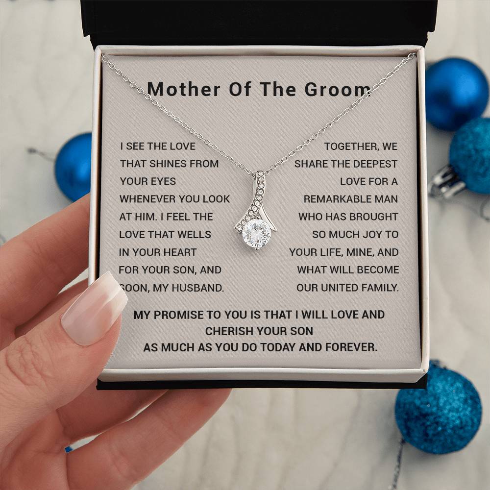 Bride to Groom's Mom Wedding Day Necklace