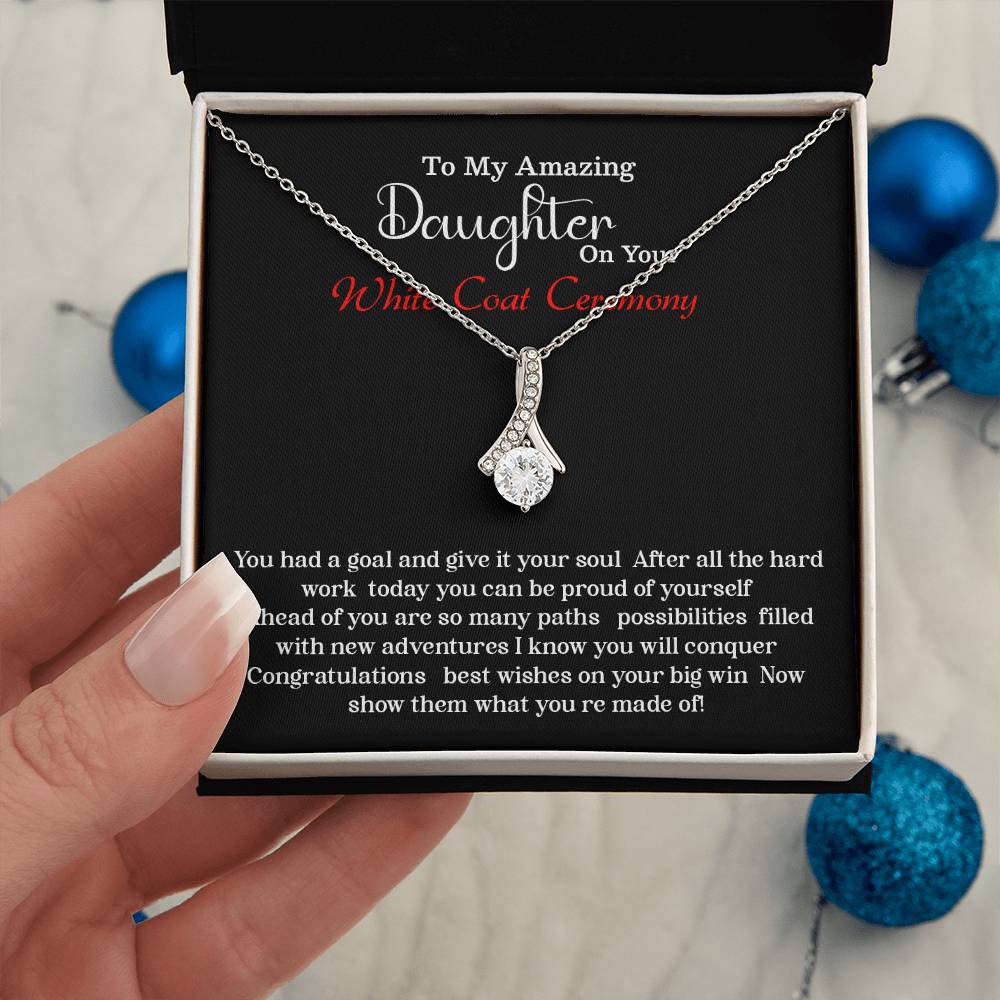 White Coat Ceremony Necklace – Gift for Daughter from Parents
