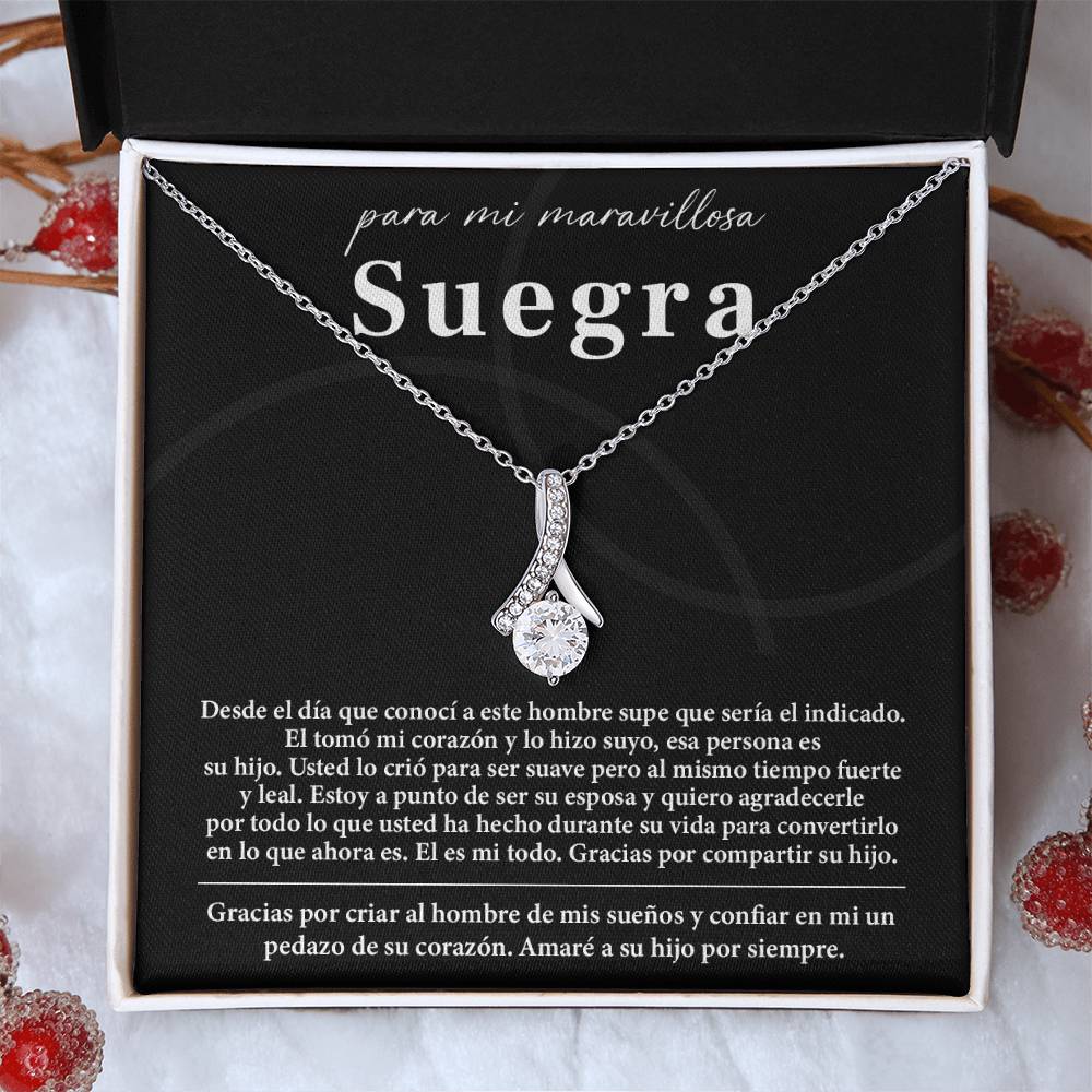 Collar Para Mi Maravillosa Suegra Regalo De Bodas Sincero De Su Hijo Regalo De Bodas Para Suegra Joyas Sentimentales Para Suegra Regalo Especial Para La Mamá Del Novio Regalo Significativo Para La Madre Del Novio Recuerdo Del Día De La Boda De La Suegra