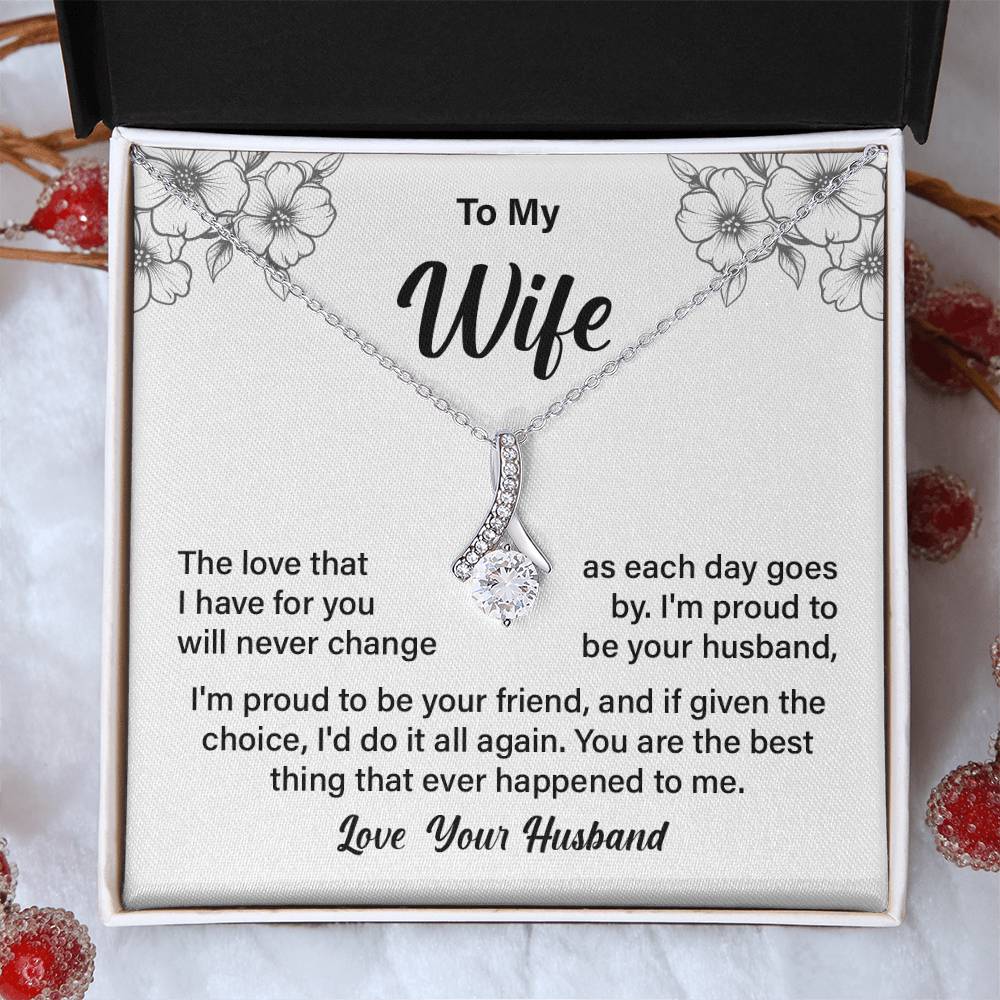 Necklace Gift for Wife from Husband with Gift Box