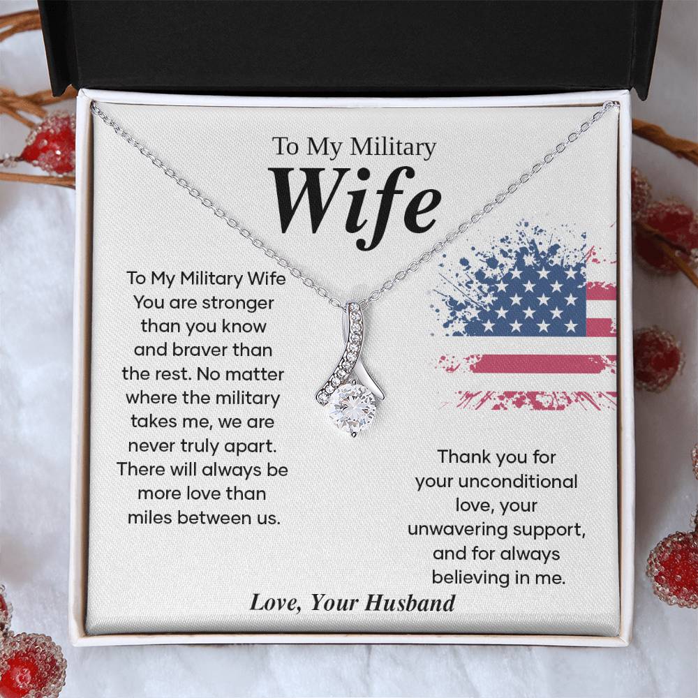 Military Wife Appreciation Gift with Message Card