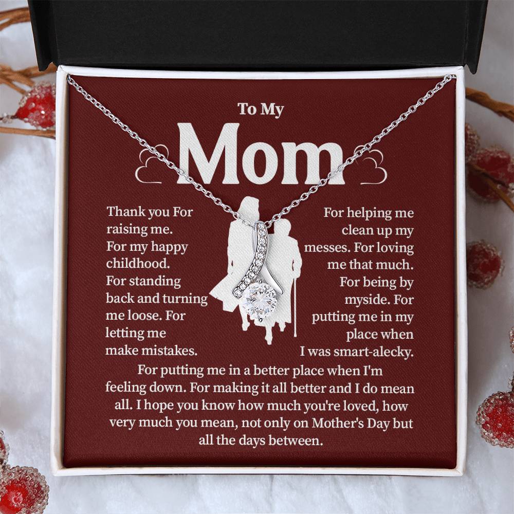 Gift for Mom from Daughter – Necklace with Gift Box
