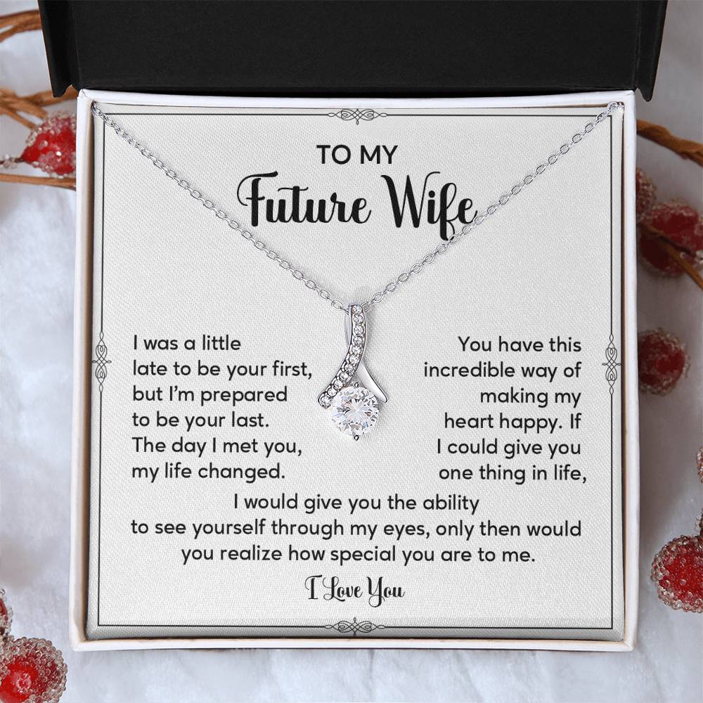 Future Wife Necklace Gift with Sentimental Message Card