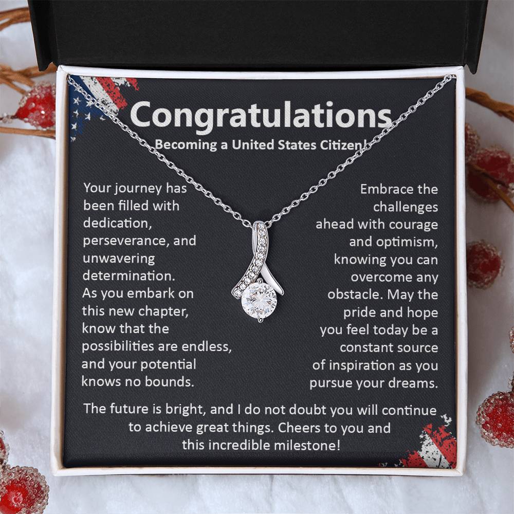 Congratulations On Becoming A United States Citizen Congratulations On Citizenship Proud New Citizen Gift Celebratory Jewelry For New Citizens Supportive Gift For New Citizens Life Journey Jewelry Personalized Gift For Citizens Hope And Pride Jewelry