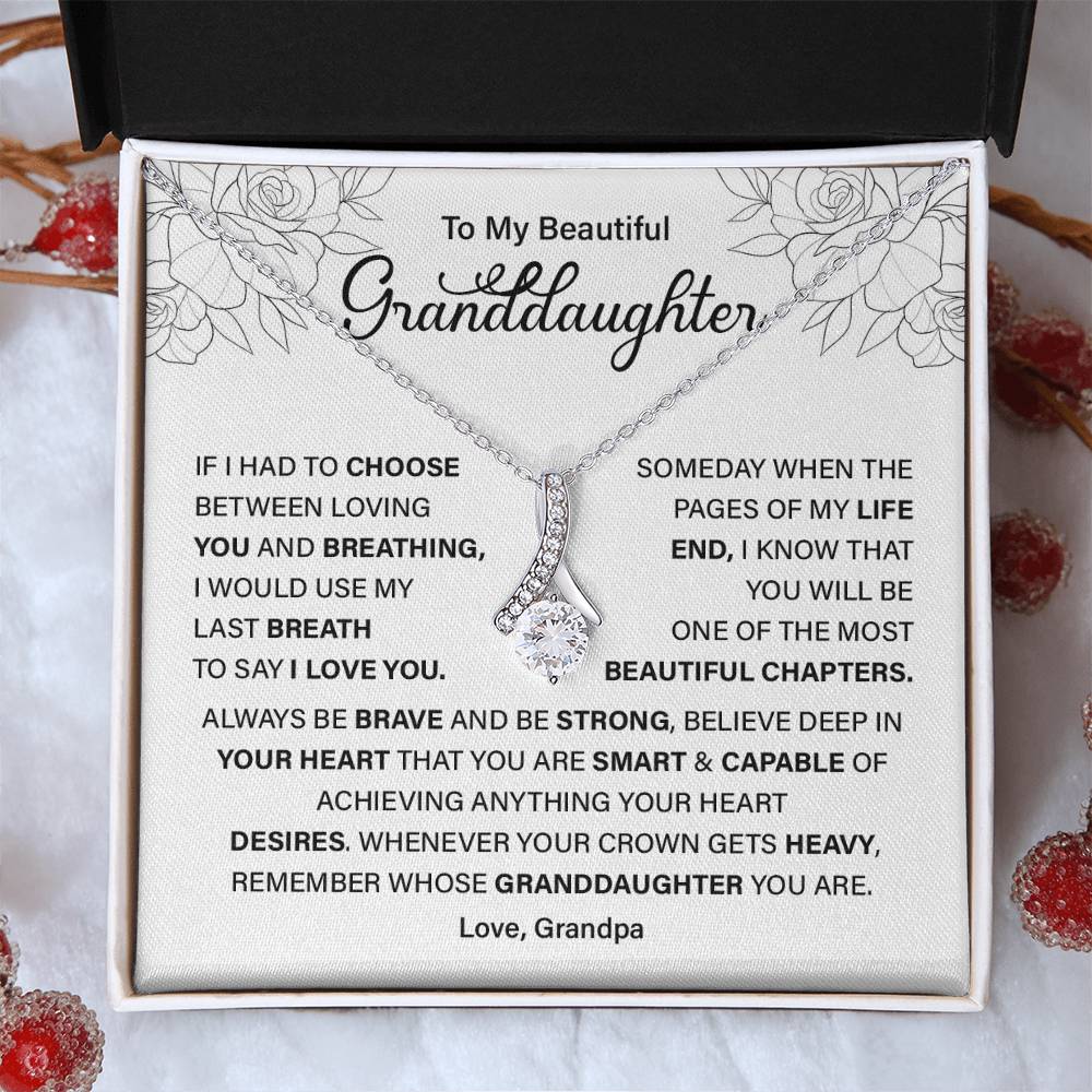 Granddaughter Gift from Grandpa – Empowering Message Card