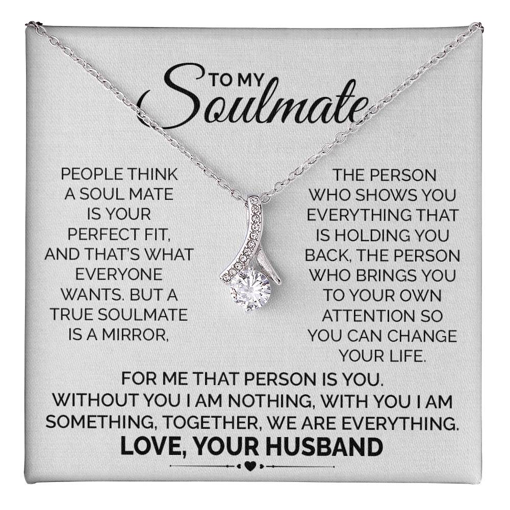 Soulmate Necklace Gift from Husband for Wife