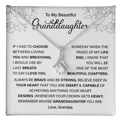 Granddaughter Gift from Grandpa – Empowering Message Card
