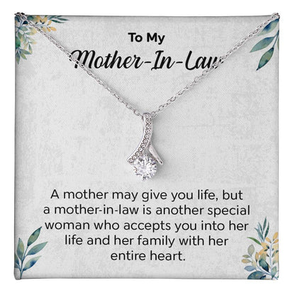 Gift for Mother-in-Law Necklace with Message Card