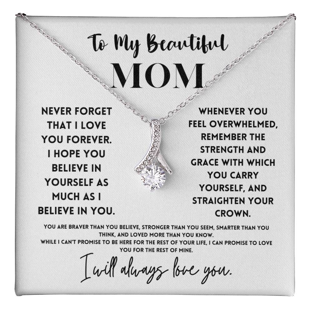 Beautiful Mom Necklace Gift from Daughter or Son