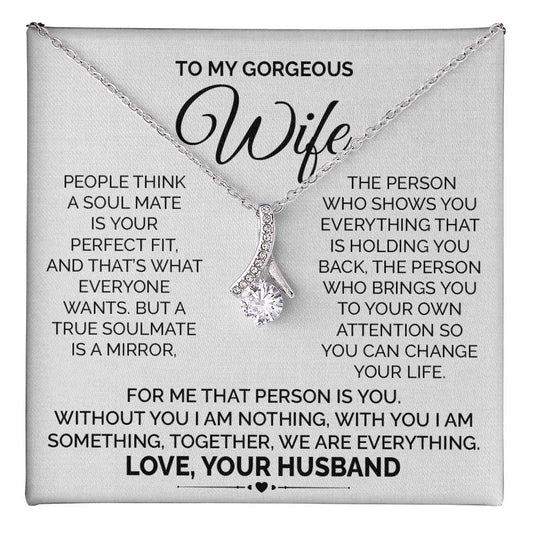Wife Necklace from Husband With Message Card