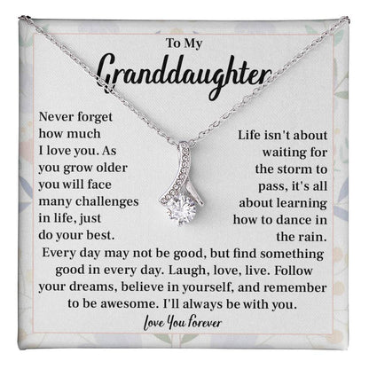Granddaughter Inspirational Necklace Gift for Her