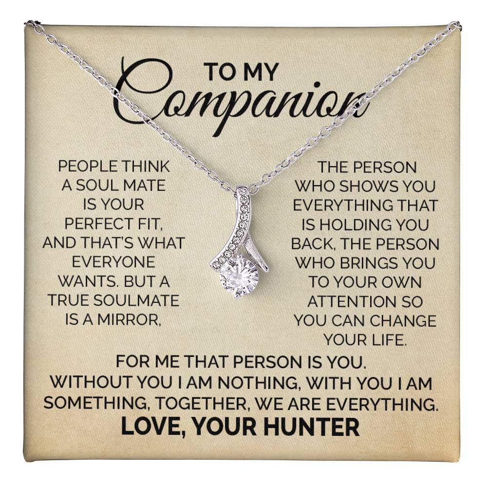 Hunter to Wife Soulmate Necklace Gift With Message Card